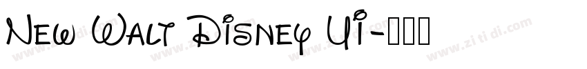 New Walt Disney UI字体转换